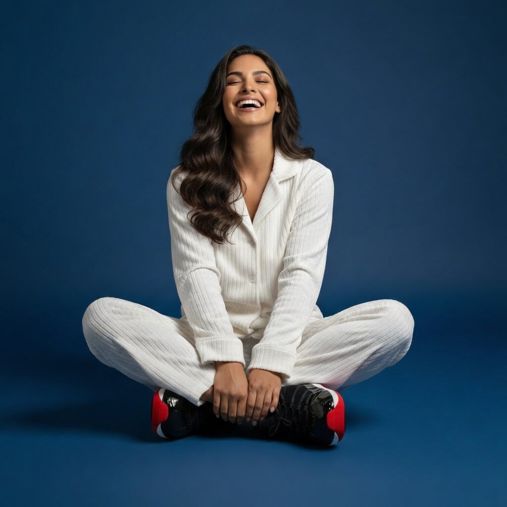 Chausson LE LOUVRE | La force tranquille d'une sculpture de velours au creux de tes pas