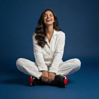 Chausson LE LOUVRE | La force tranquille d'une sculpture de velours au creux de tes pas