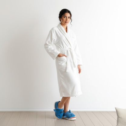 Pantoufle Mako Nuit | le requin détendu des soirées à la maison