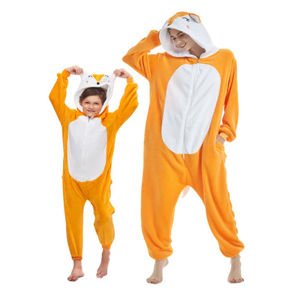 Adult Kids Lion Costume Animal Halloween Carnival Party Furry Cosplay Costumes Onesie Child Role Play Jumpsuit Kigurumi Bodysuit