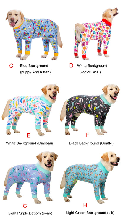 2024 Christmas Clothes For Dogs Red Pet Dog Pajamas Christmas Decorations Dog Jumpsuit Warm Dog Christmas Outfits For Dogs