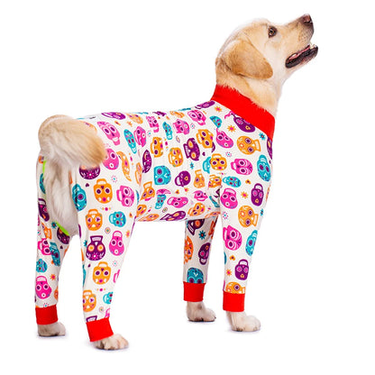 2024 Christmas Clothes For Dogs Red Pet Dog Pajamas Christmas Decorations Dog Jumpsuit Warm Dog Christmas Outfits For Dogs