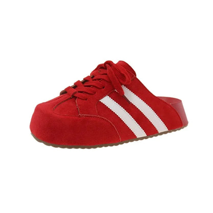 Birkent Women's Summer Outdoor Casual Slip-On Half Slippers Retro Heightening Knot Lazy Trainer Rubber Bottom Shoes