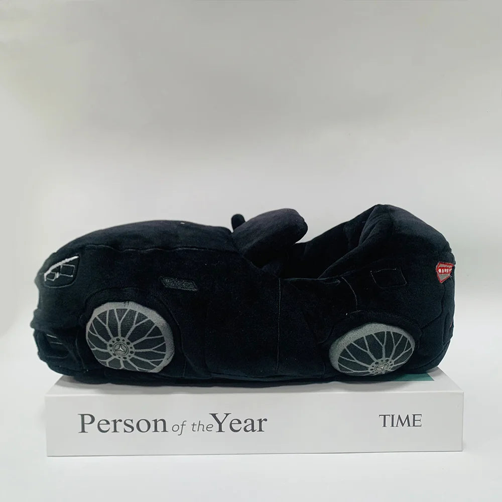 2025 New Fashion Car Shape Plush Slippers Soft Car Shoes Women Men Automobile House Plush Shoes Birthday Gifts