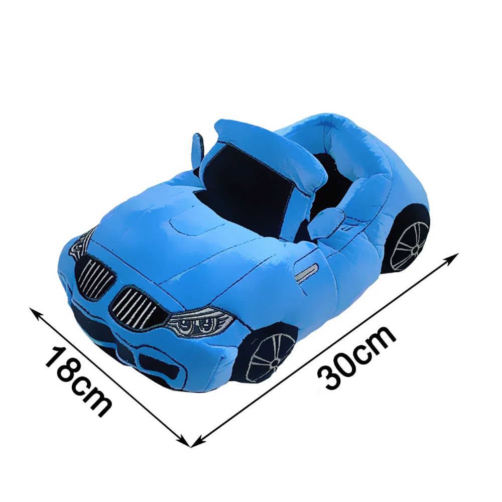 Highland Cow 14 Colors Car Plush Slippers Fun Vehicle Shape Stuffed Shoes Women Men Christmas Indoor House Slippers