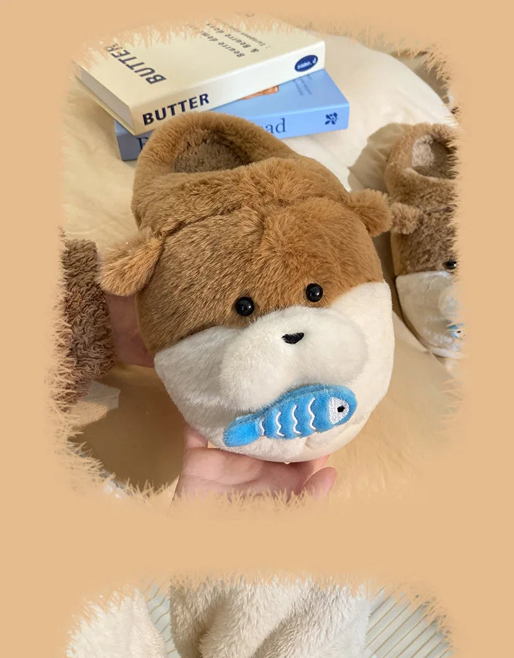 Ladies Fall Fluffy Slipper Women White Sheep Animal flip flops Winter Warm Cartoon Kawaii Soft Plush Indoor Home Shoes Gift