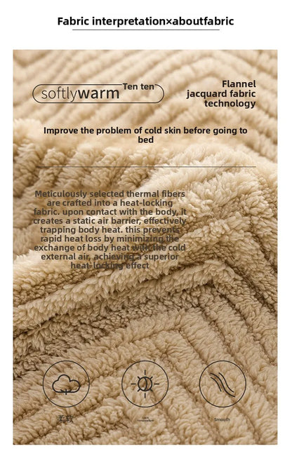 Warm Flannel Sleepwear Set for Women Long Sleeve Long Pants Casual Collar Can Be Worn outside Home Clothes Winter Collection