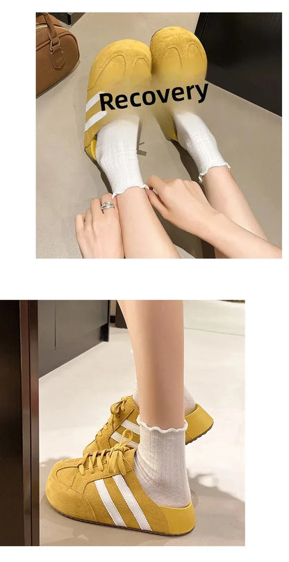 Birkent Women's Summer Outdoor Casual Slip-On Half Slippers Retro Heightening Knot Lazy Trainer Rubber Bottom Shoes