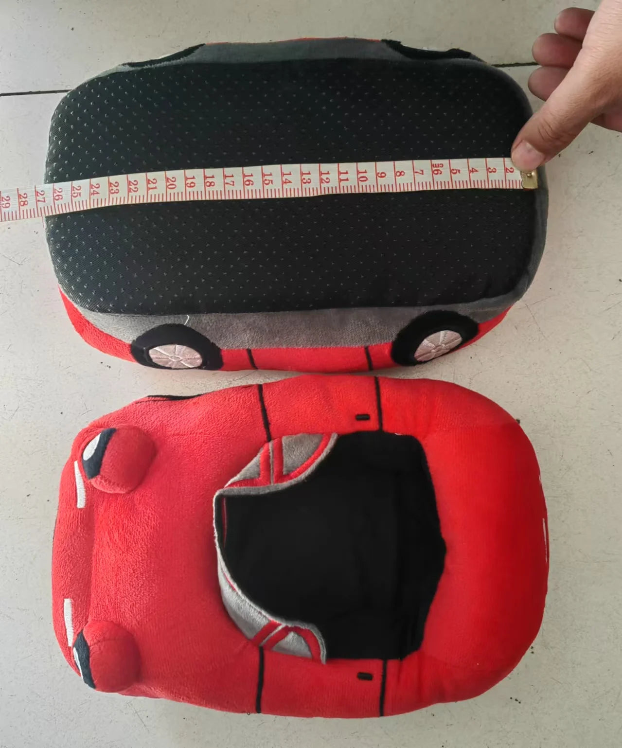 Red Car Plush Slippers Fun Vehicle Shape Stuffed Shoes Indoor Slippers Women Men warm House Slipper Christmas Gifts