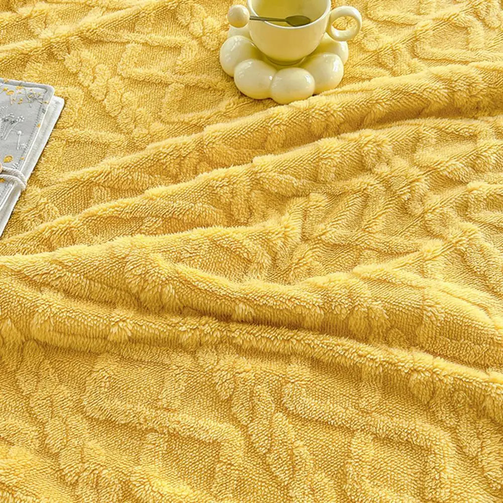 Couverture jacquard double face hiver — Chaleur profonde & design élégant