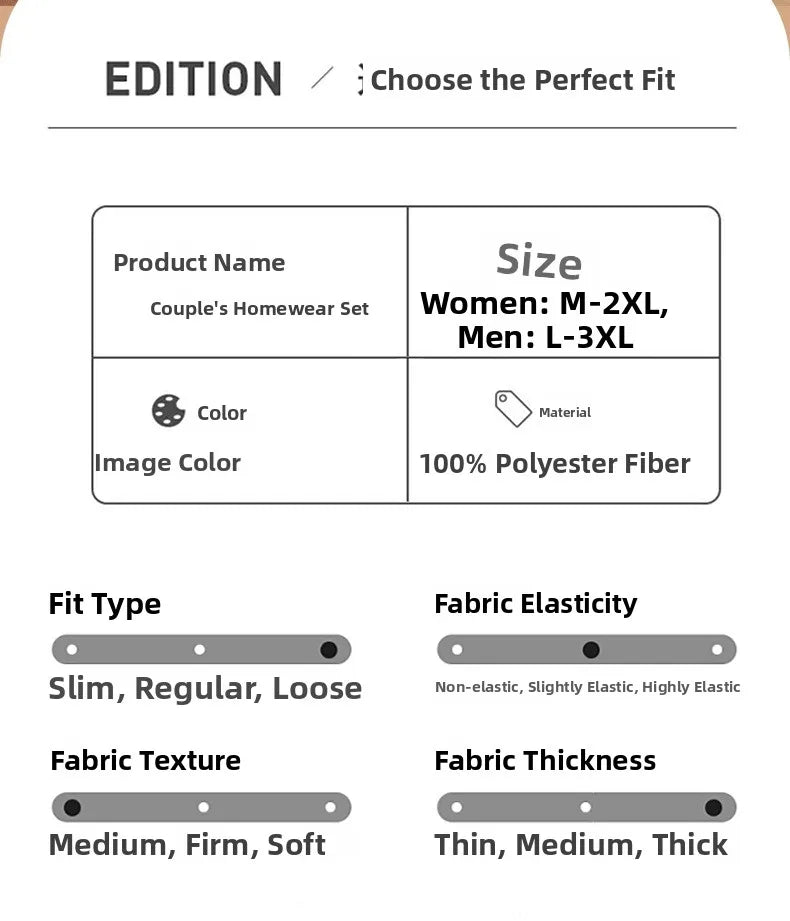 Thickened Coral Fleece Flannel Pajamas Set for Men And Women Home Clothes Comfortable Long Sleeve Sleepwear Winter Autumn