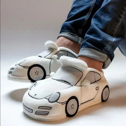 2026 New For BMW Porsche racing plush slippers toy Cotton Shoes Warm Home Plush Shoes Car Slippersr Christmas gifts