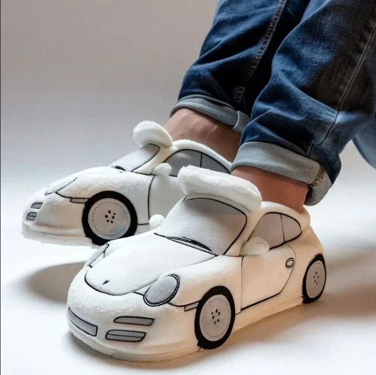 2026 New For BMW Porsche racing plush slippers toy Cotton Shoes Warm Home Plush Shoes Car Slippersr Christmas gifts