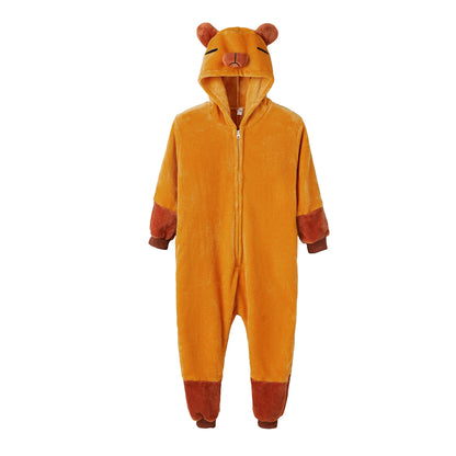 Kigurumi Capybara Cartoon Pajamas Onesies Adults Women Men Animal Pyjamas Jumpsuits Christmas Halloween Cosplay Party Costumes