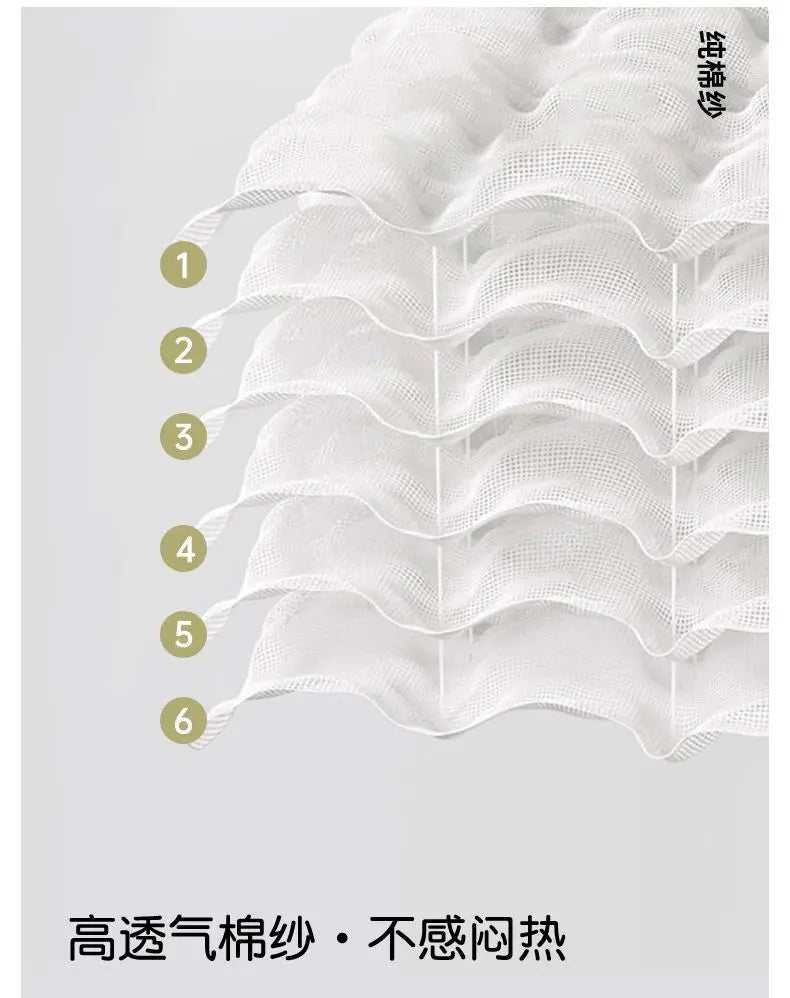 Plaid gaze coton 6 couches — Légèreté naturelle & cocooning toutes saisons