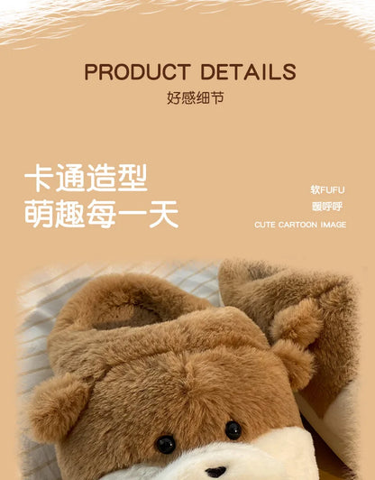 Ladies Fall Fluffy Slipper Women White Sheep Animal flip flops Winter Warm Cartoon Kawaii Soft Plush Indoor Home Shoes Gift