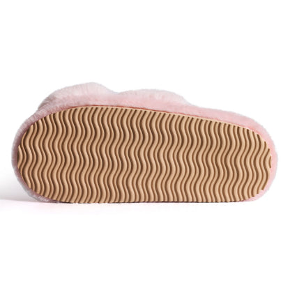 Evshine New Open Toe Fluffy Slippers Indoor Warm Fur Female Slides Fashion Plush Women House Shoes Women Winter Fuzzy Slippers