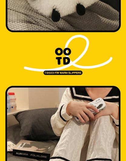 Ladies Fall Fluffy Slipper Women White Sheep Animal flip flops Winter Warm Cartoon Kawaii Soft Plush Indoor Home Shoes Gift