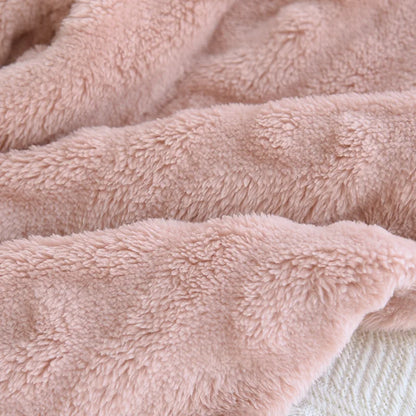 Thickened Flannel V-Neck Couple Sleepwear Long Sleeve Home Clothes Set for Autumn Winter Warm Polyester Fiber Open Cardigan