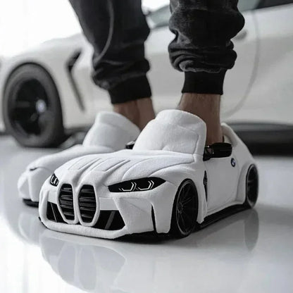 2026 New For BMW Porsche racing plush slippers toy Cotton Shoes Warm Home Plush Shoes Car Slippersr Christmas gifts