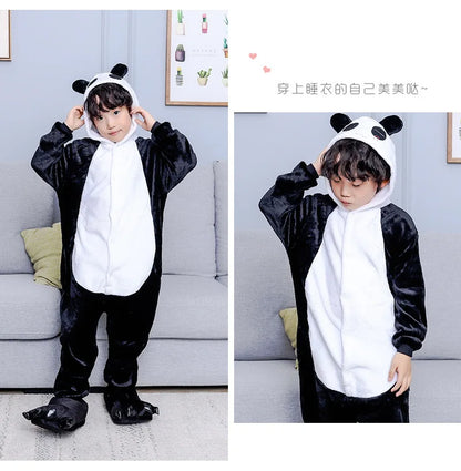 Kigurumi Animal Pajamas Unisex Adults Panda Cartoon Onesies Pyjamas Halloween Christmas Family Party Homewear Costumes