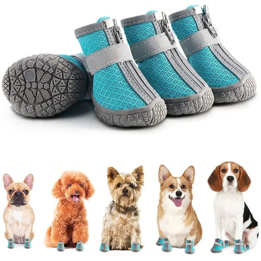 Dog Shoes Waterproof Dog Shoes for Hot Pavement Puppy Pet Boots & Paw Protectors Small Medium Dogs for Hardwood Floors Anti Slip