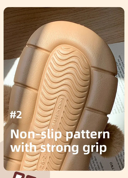 Children's Plush Slippers Anti-Slip Warm Home Indoor Wear Dog Cartoon Soft Soles Comfortable Cotton Slippers for Boys And Girls