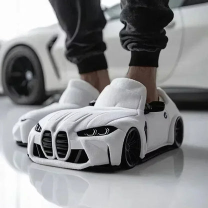 2026 New For BMW Porsche racing plush slippers toy Cotton Shoes Warm Home Plush Shoes Car Slippersr Christmas gifts