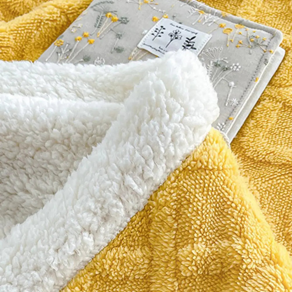 Couverture jacquard double face hiver — Chaleur profonde & design élégant