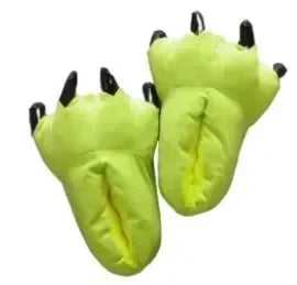Winter Soft Warm Monster Dinosaur Paw Funny Slippers for Men Women Kids Parent-child Home House Slipper Shoes Room Cotton Shoes