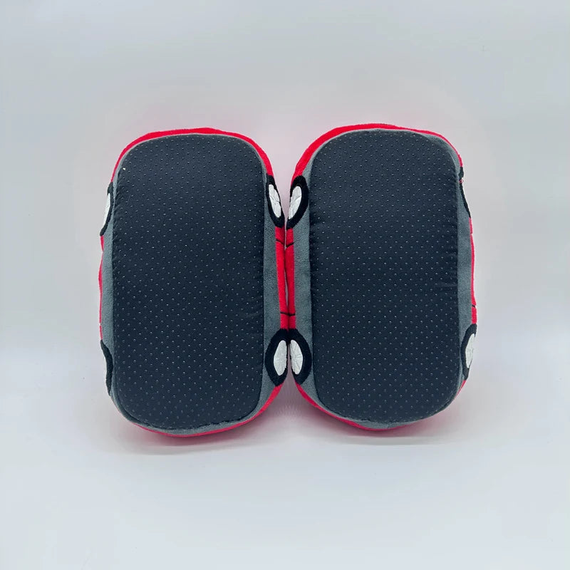 Red Car Plush Slippers Fun Vehicle Shape Stuffed Shoes Indoor Slippers Women Men warm House Slipper Christmas Gifts