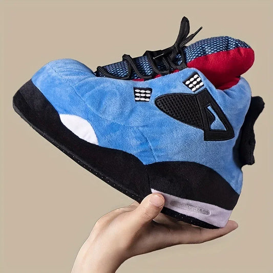 Women's/Men Winter Cotton Shoes Size 36-44 Cute Cartoon Animal Warm Home Plush Shoes Woman Male Foam Sneakers Bread Fat Slippers