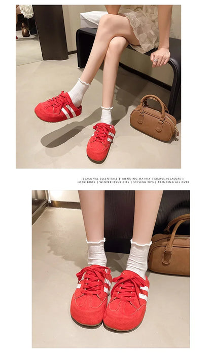 Birkent Women's Summer Outdoor Casual Slip-On Half Slippers Retro Heightening Knot Lazy Trainer Rubber Bottom Shoes