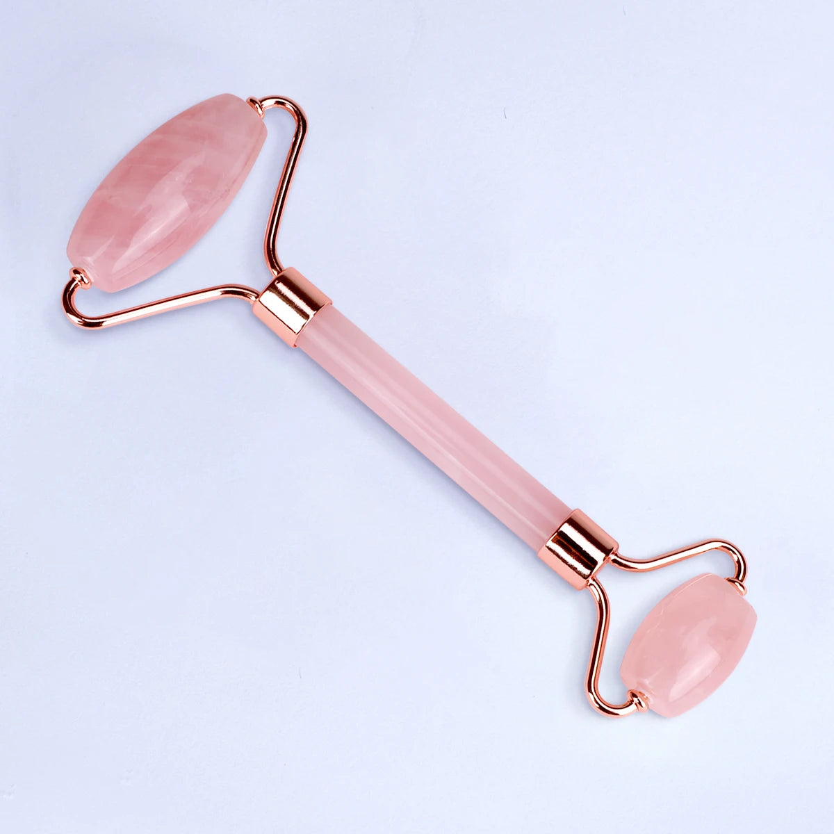 1 pc Rose Quartz Jade Roller Used For Facial Care And Skin Improvement Facial Beauty Roller Relieve Fine Line and Wrinkles Relax