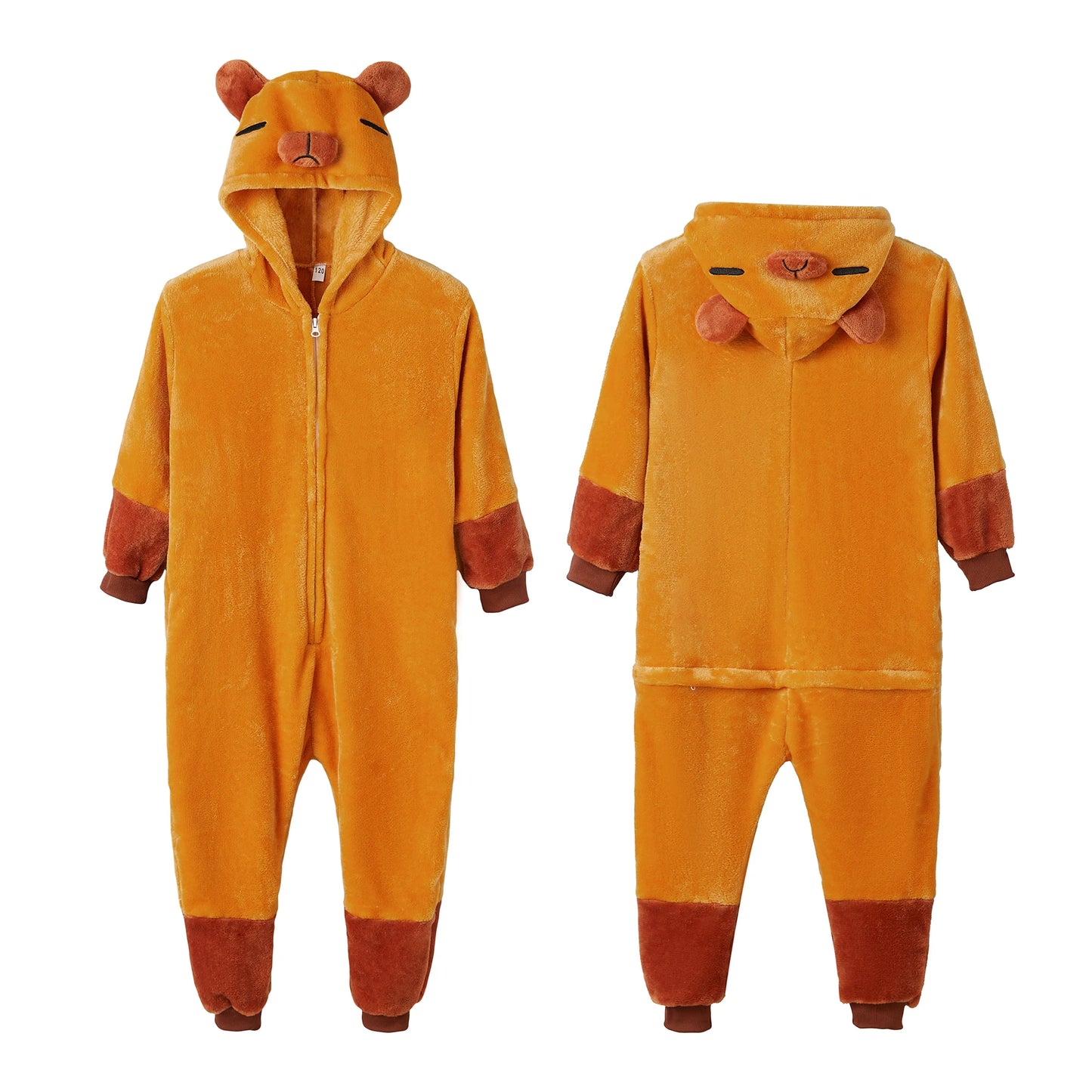 Kigurumi Capybara Cartoon Pajamas Onesies Adults Women Men Animal Pyjamas Jumpsuits Christmas Halloween Cosplay Party Costumes