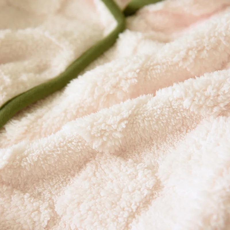 Thickened Flannel Sleepwear Long Sleeve Home Clothes Set for Couples Autumn Winter Warm Home Clothes Polyester Fiber