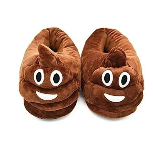 Creative Hobbit Plush Cotton Slippers Men's Large Size Home Use Gift Thick Bottom Warm Shoes Soft Home Slippers for Men