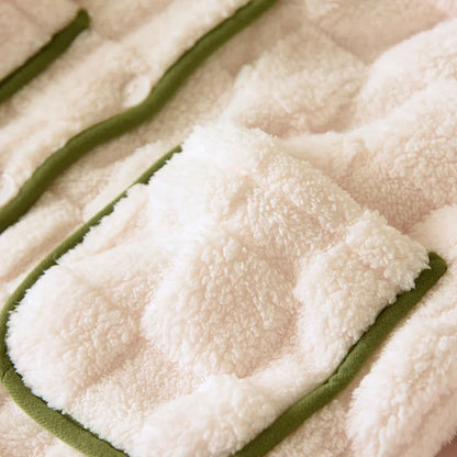 Thickened Flannel Sleepwear Long Sleeve Home Clothes Set for Couples Autumn Winter Warm Home Clothes Polyester Fiber