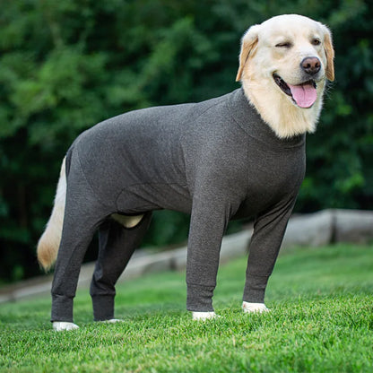 Dog Recovery Suit Christmas Dog Clothes Boy Girl Cartoon Print Fabric Dog Onesie Post Operative Dog Bodysuit Apparels For Dog