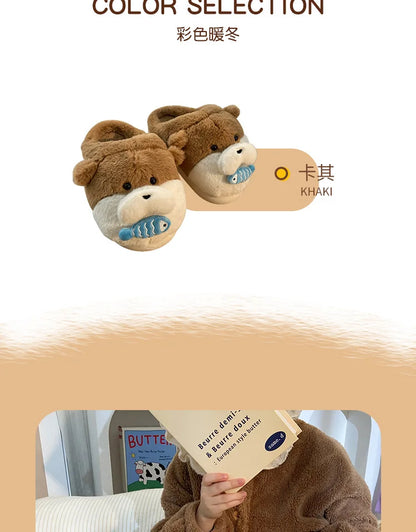 Ladies Fall Fluffy Slipper Women White Sheep Animal flip flops Winter Warm Cartoon Kawaii Soft Plush Indoor Home Shoes Gift