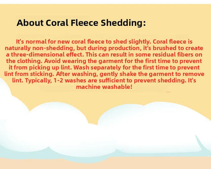 Thickened Long Flannel Pajamas Couples Sleepwear V-neck Embroidered Solid Coral Fleece Home Clothes Set for Autumn And Winter