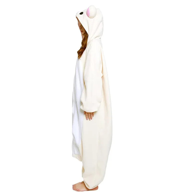 Japanese Cute Cartoon Character Rilakkuma Kigurumi Bear Sister Adult Anime Jumpsuit Pajamas Kawaii Anime Peripheral Pajamas