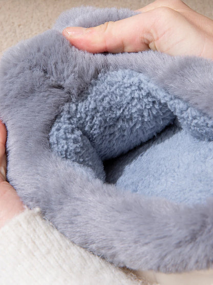 Men's Home Slippers New Cotton Slippers Couple Winter New Cute Cat Home Warm, Comfortable, Breathable Thick Bottom Thick Cotton