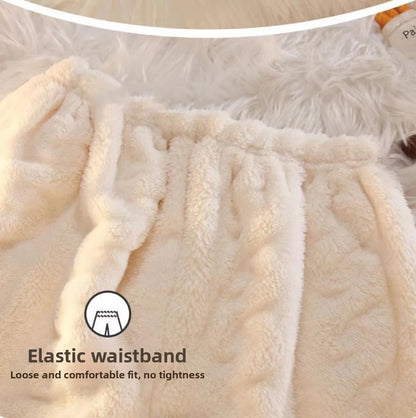 Winter Plush Fleece Thickened Flannel Sleepwear Set Women's Home Clothes Warm Cozy Breathable Long Sleeve Long Pants Home Lei...