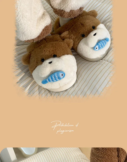Ladies Fall Fluffy Slipper Women White Sheep Animal flip flops Winter Warm Cartoon Kawaii Soft Plush Indoor Home Shoes Gift