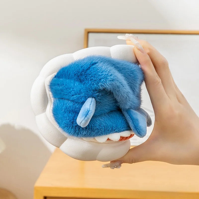 Warm Anti-Slip Plush Slippers Shark Style Women's Winter Home Wear Outdoor Fashionable Cotton Shoes Men's Comfortable Slip-On