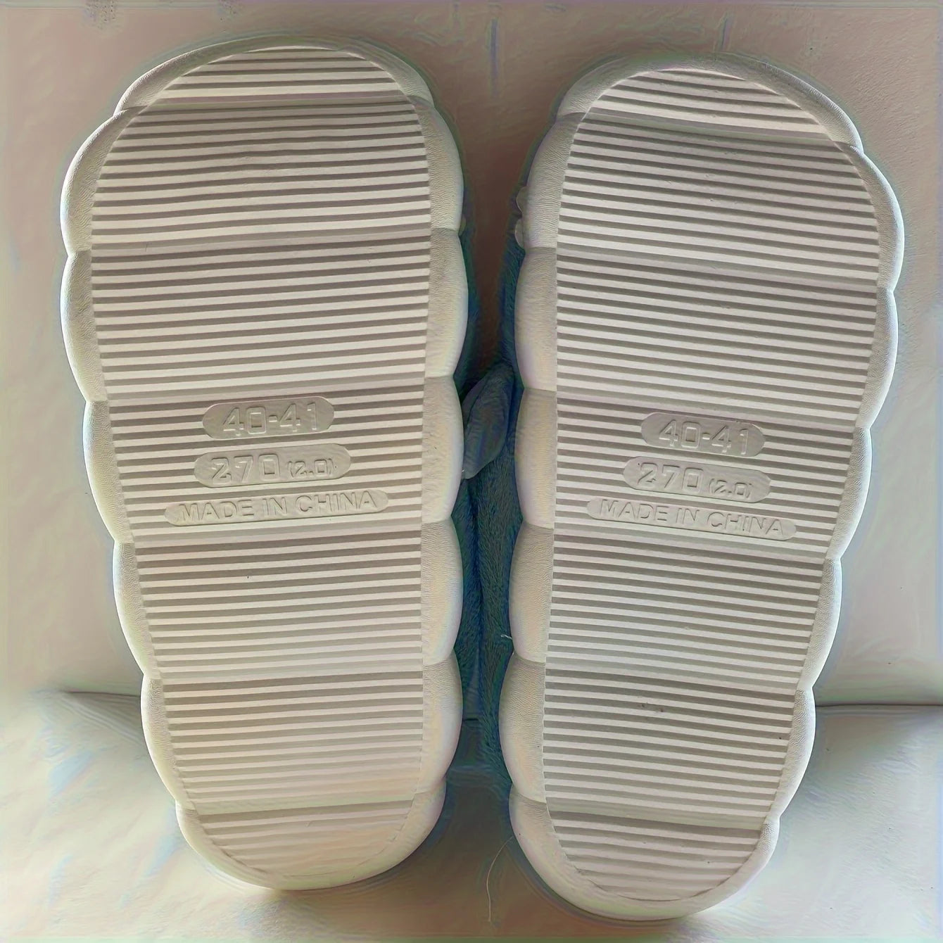 Men's Home Slippers Autumn and Winter New Interesting Cartoon Shark Plaid Cotton Slippers