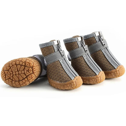 Dog Shoes Waterproof Dog Shoes for Hot Pavement Puppy Pet Boots & Paw Protectors Small Medium Dogs for Hardwood Floors Anti Slip