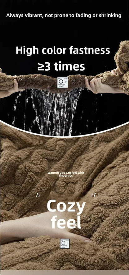 2025 Autumn Winter Coral Fleece Thickened Flannel Sleepwear Home Clothes Set for Men Breathable Long Sleeve Long Pants Pajamas