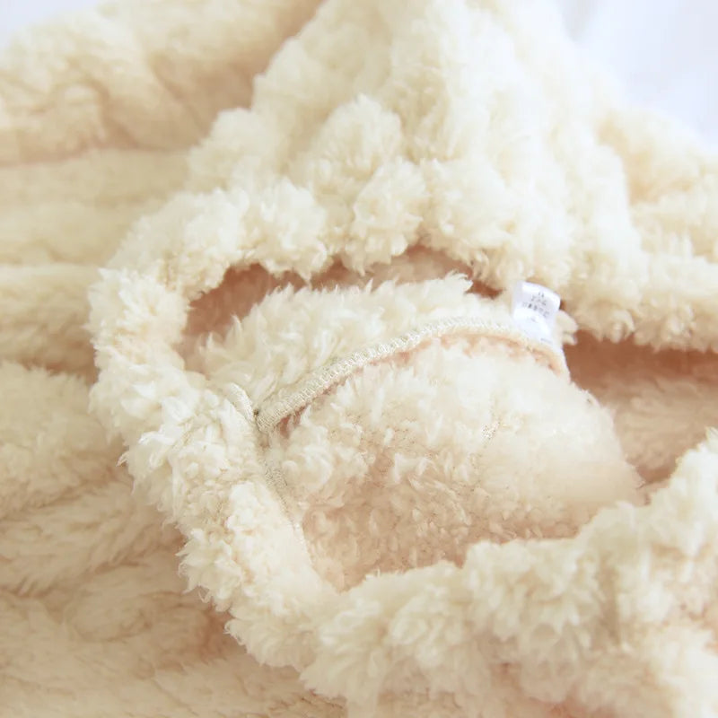 Thickened Flannel Sleepwear Set for Women Long Sleeve Long Pants Embroidered Home Clothes Soft Comfortable Winter Outfit